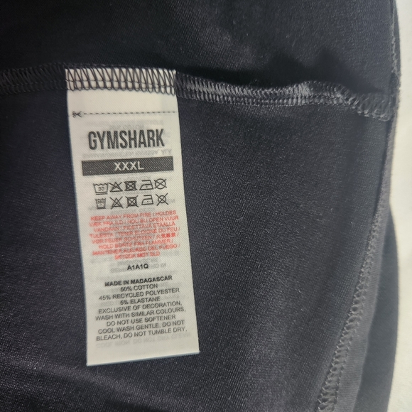 Gymshark Men's XXXL Jet Black Long Sleeve T-shirt NWT with Wicking Technology - Picture 4 of 7